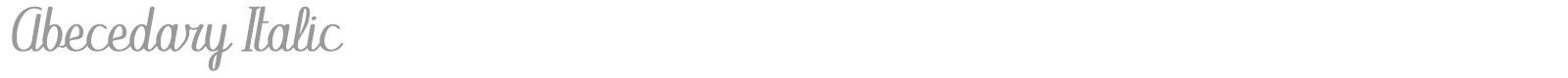 Abecedary font preview